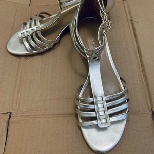 TALBOTS Leather Gladiator Strappy Sandals Wedge